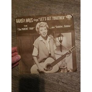 Hayley Mills "Let's Get Together" vinyl 45 RPM 7" Buena Vista Records F-385 1961